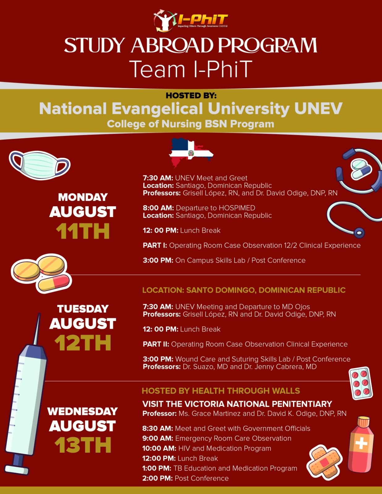 Team I-PhiT Medical Mission: Bringing Healthcare Learning to the Dominican Republic